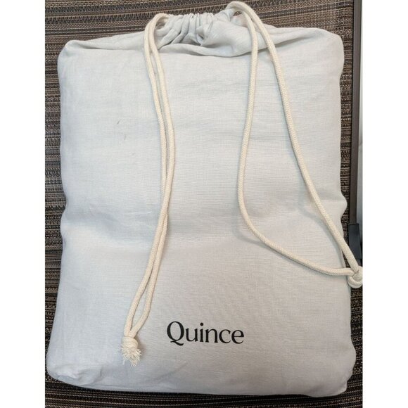 Quince European 100% Linen Duvet Cover 3PC Set Light Grey King/Cal King -NEW - Picture 1 of 8